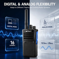 ETMY ET-D330 IP67 Waterproof Digital Walkie-Talkie — 10W AES256 DMR Two-Way Radio