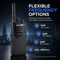 ETMY ET-D330 IP67 Waterproof Digital Walkie-Talkie — 10W AES256 DMR Two-Way Radio