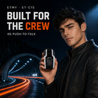 ETMY ET-C15 4G PoC Radio — Fashion Walkie Talkie for Car Meets & Mountain Runs